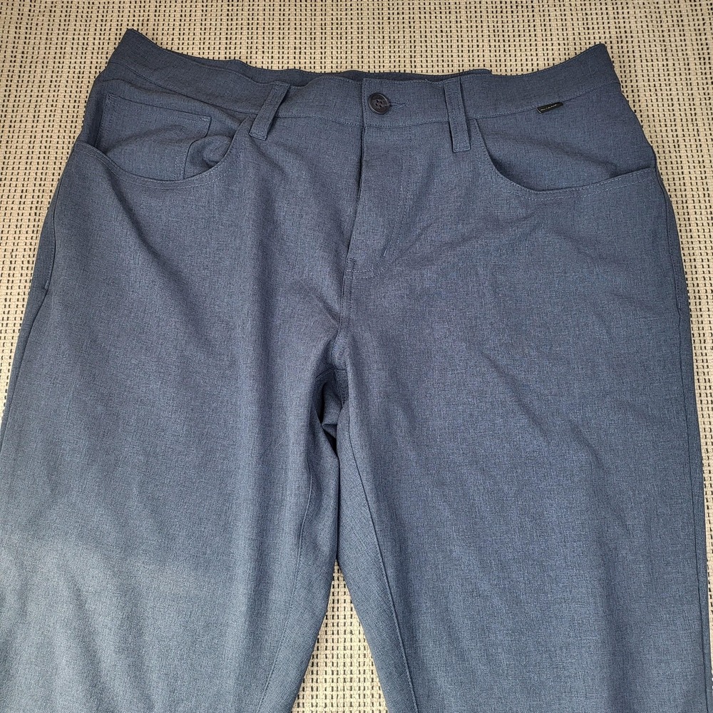 TravisMathew Pants Mens 35x32‎ Blue Golf Chino Performance Stretch Tech Casual
